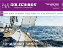 Tablet Screenshot of die-goldjungs.de